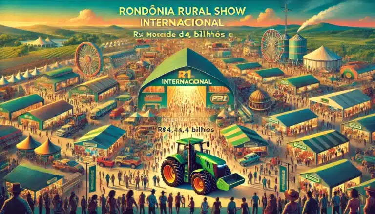 DALL·E 2024 06 20 09.57.06 A cover image with the title Rondonia Rural Show Internacional bate recorde com movimentacao de R 44 bilhoes e consolida sucesso do evento. The ba